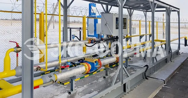 АГРС-1: автоматизированная газораспределительная станция для приёма, очистки, редуцирования и учёта газа - фотография